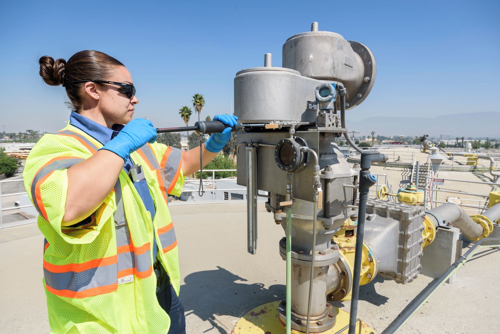 Water Treatment Operator working